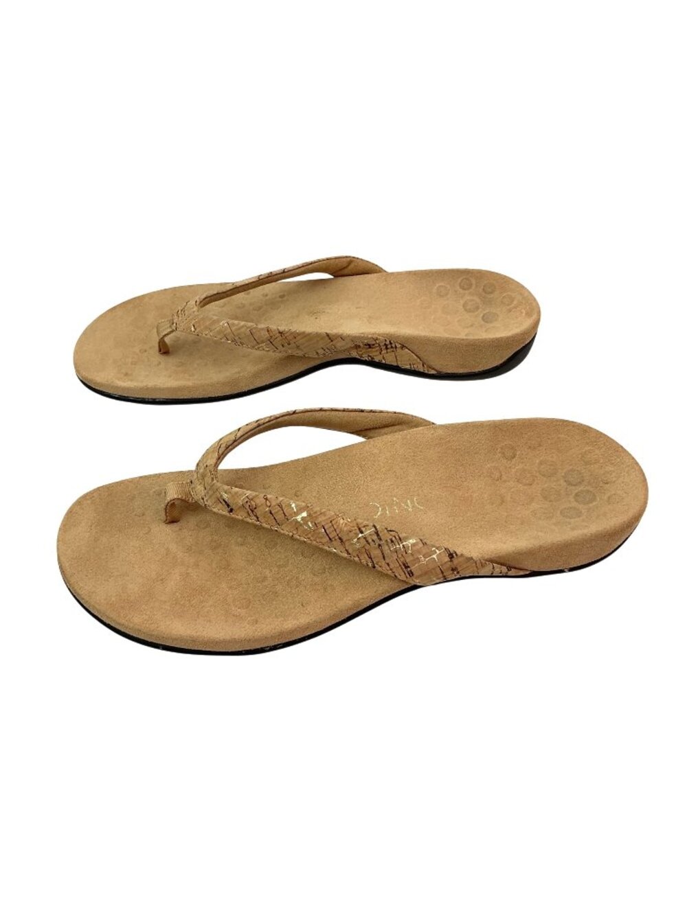 Vionic Bella ll Cork Strap Orthotic Sandals Womens 9 Tan
